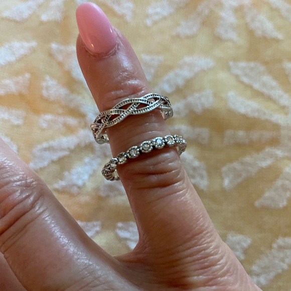 Silver Tone Rings - Picture 2 of 2